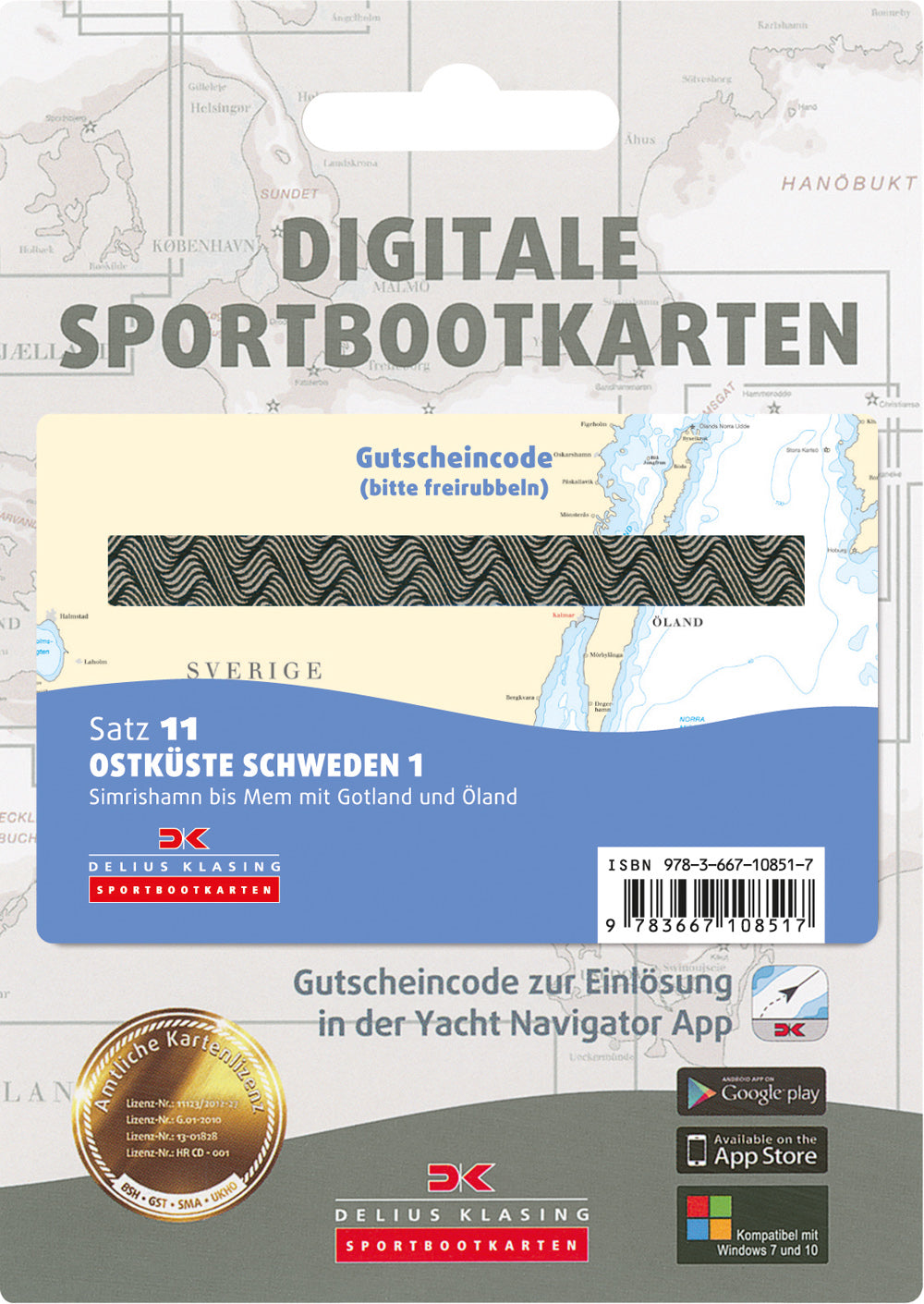 Satz 11 - Ostküste Schweden 1 (Gutscheincode)