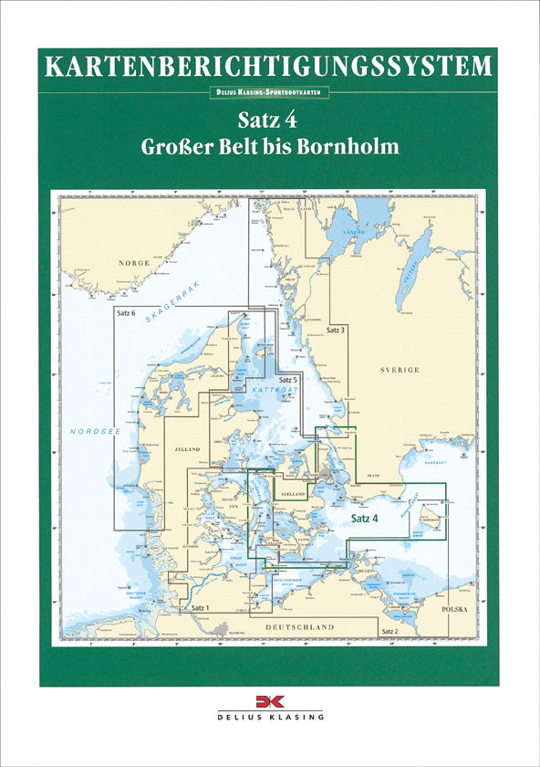 Berichtigung Sportbootkarten Satz 4: Großer Belt bis Bornholm (Ausgabe 2020)