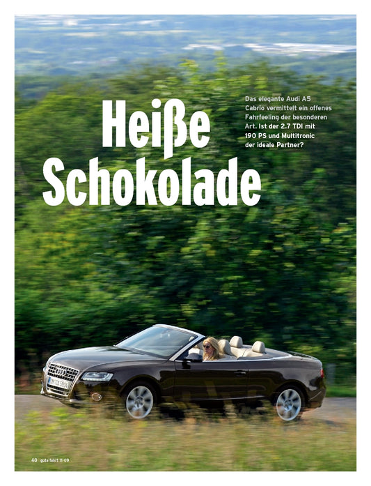 A5 Cabrio 2.7 TDI multitronic mit 190 PS