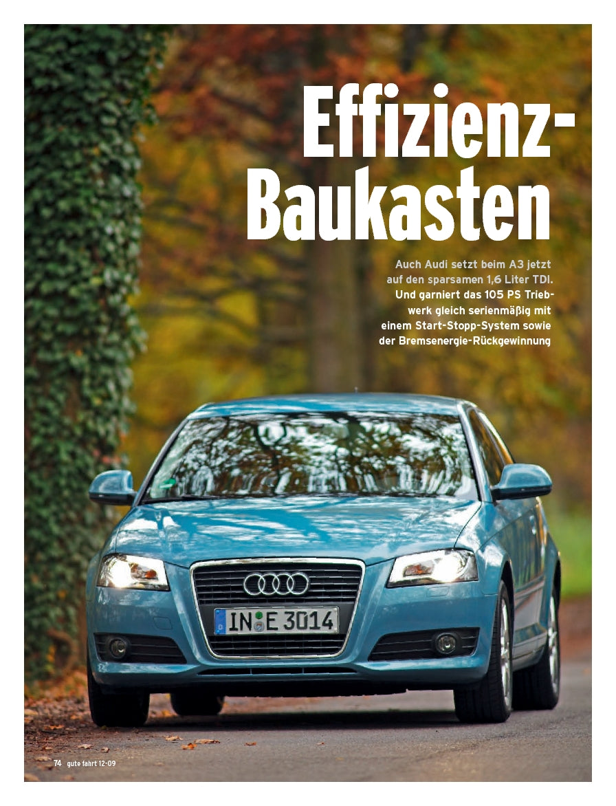 A3 1.6 TDI mit 105 PS