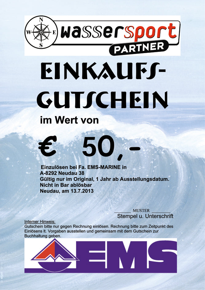 EMS-Warengutschein € 50,-