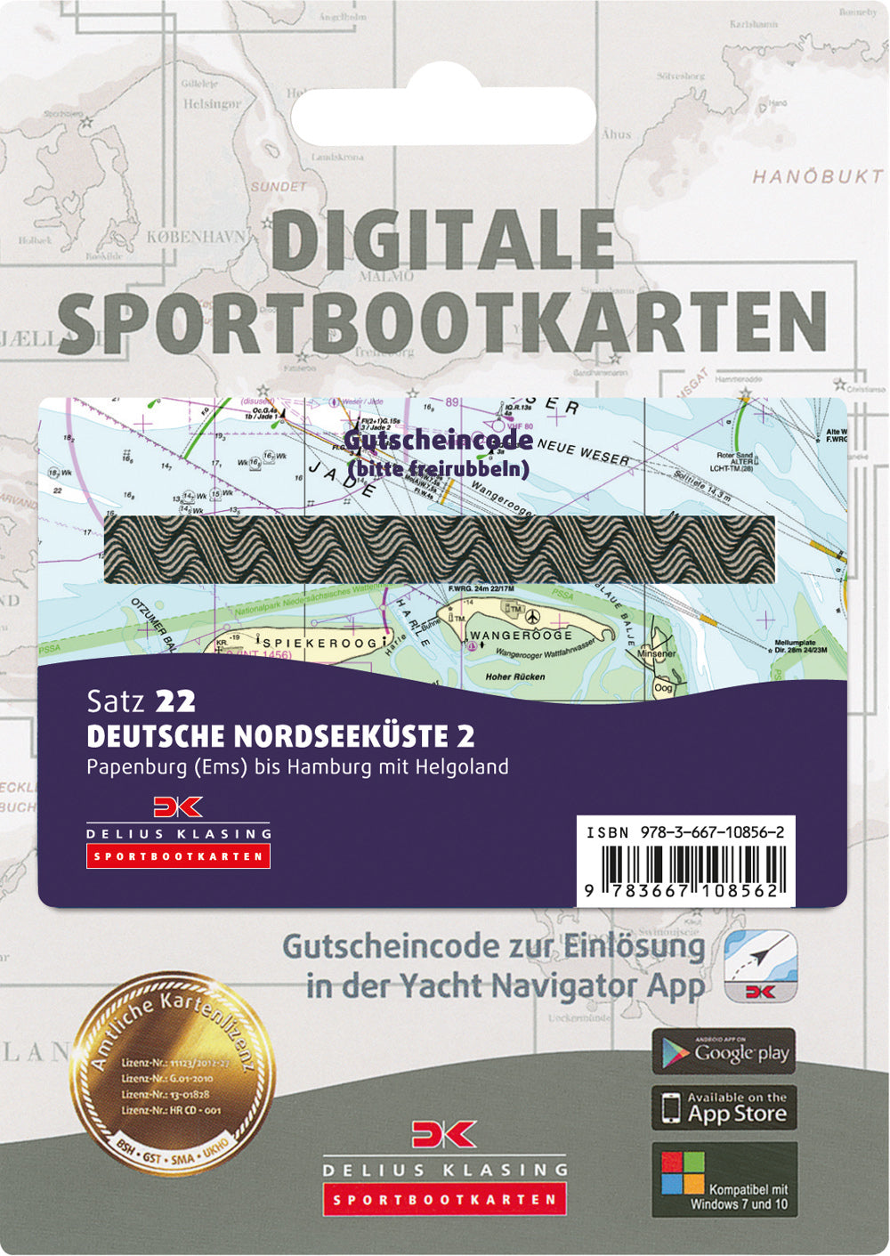 Satz 22 - Deutsche Nordseeküste 2 (Gutscheincode)