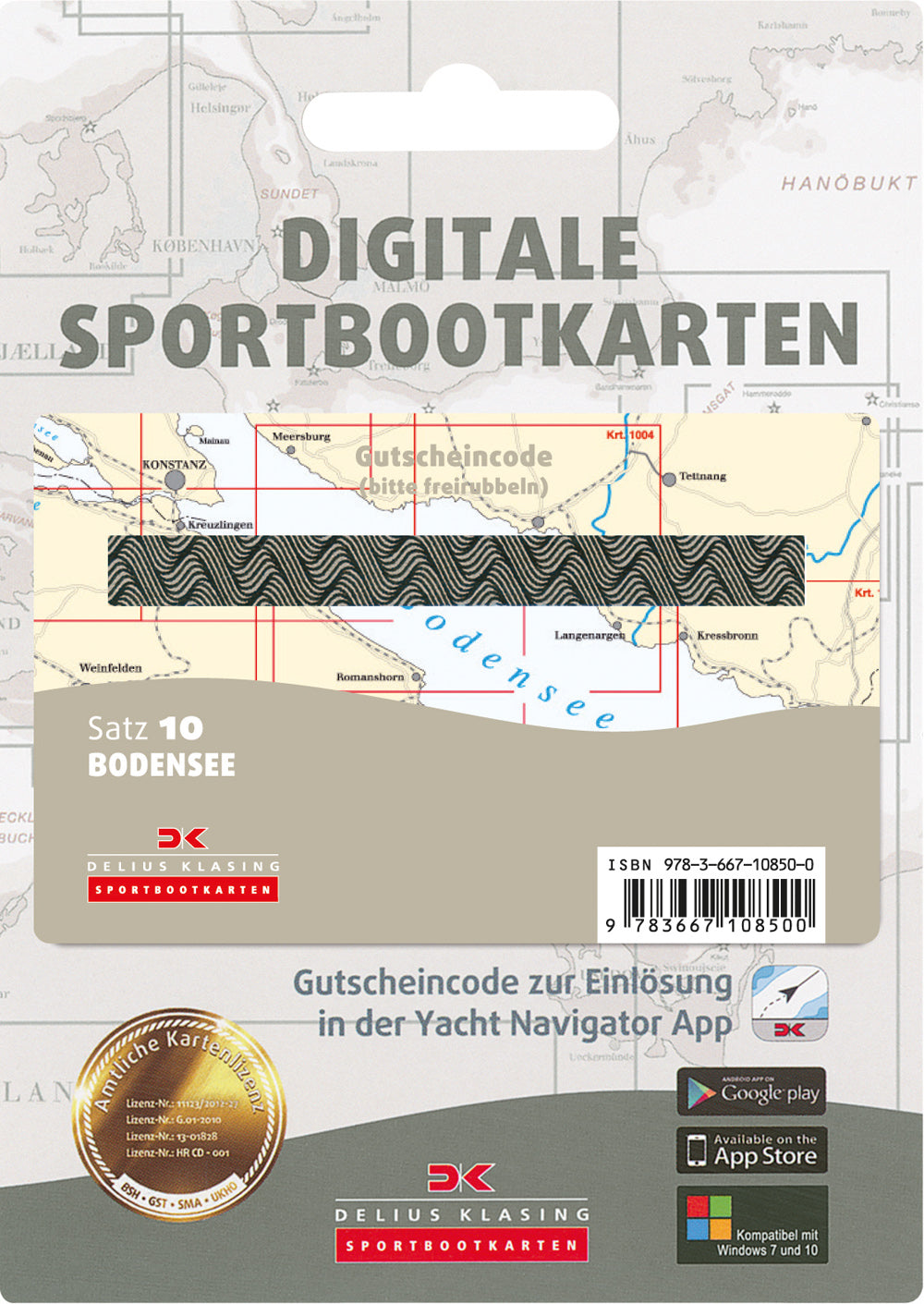 Satz 10 - Bodensee (Gutscheincode-Karte)