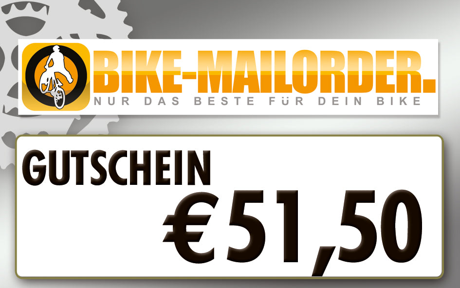 BIKE-MAILORDER-Gutschein 51,50 €