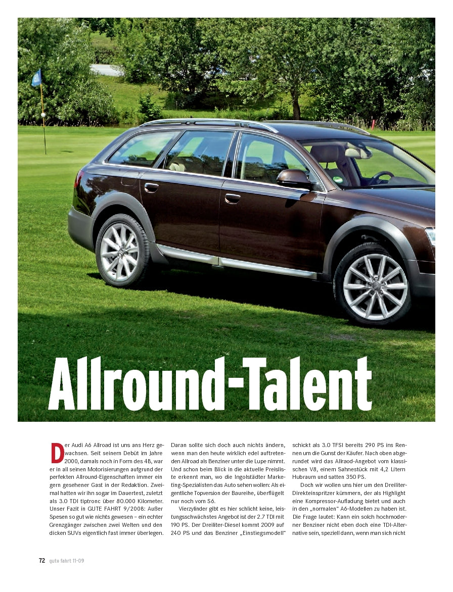 A6 Allroad 3.0 TFSI mit 290 PS