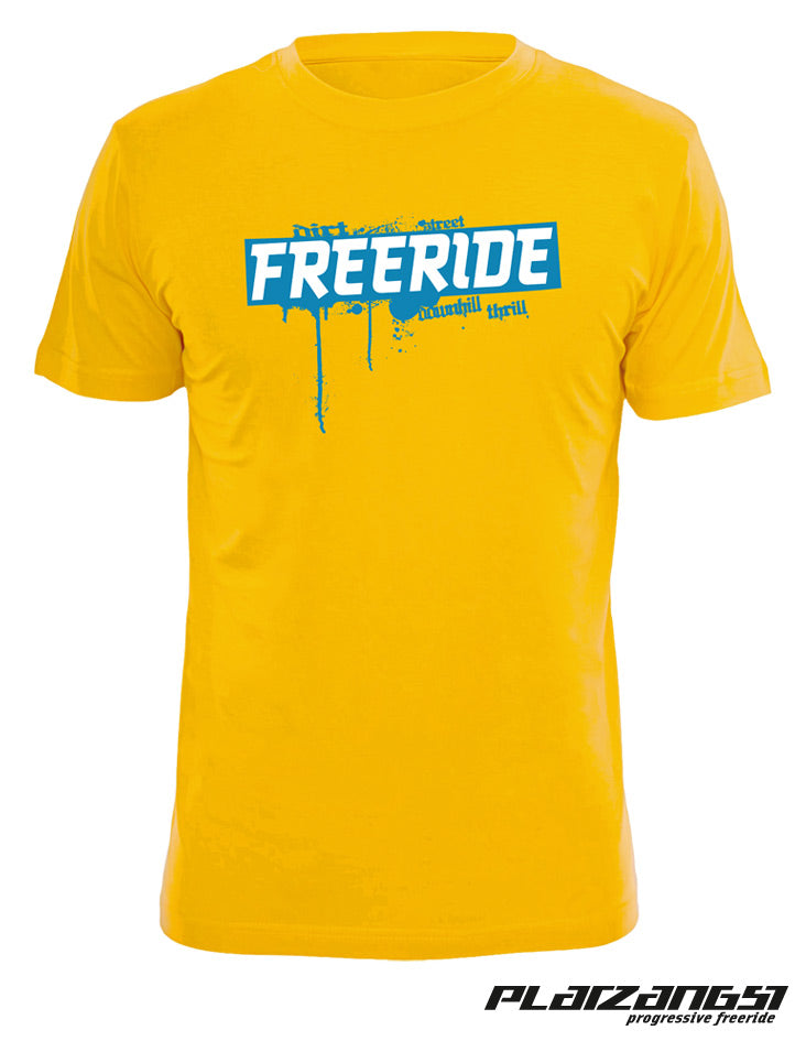FREERIDE-Platzangst-Shirt gelb