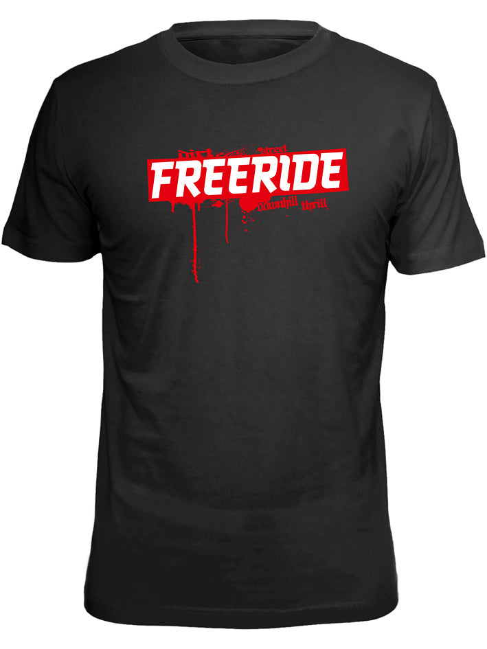 FREERIDE T-Shirt in Schwarz