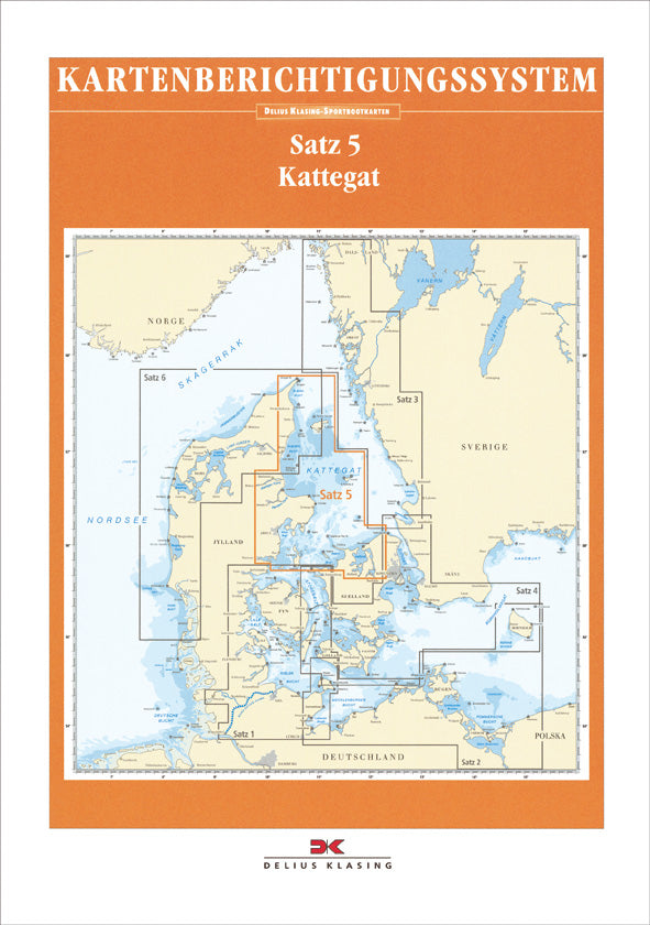 Berichtigung Sportbootkarten Satz 5: Kattegat (Ausgabe 2020)