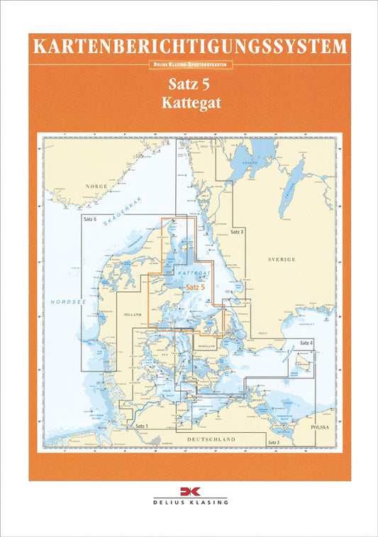 Berichtigung Sportbootkarten Satz 5: Kattegat (Ausgabe 2020)