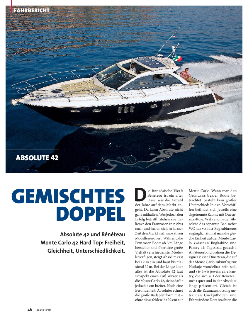Absolute 42 und Bénéteau Monte Carlo 42