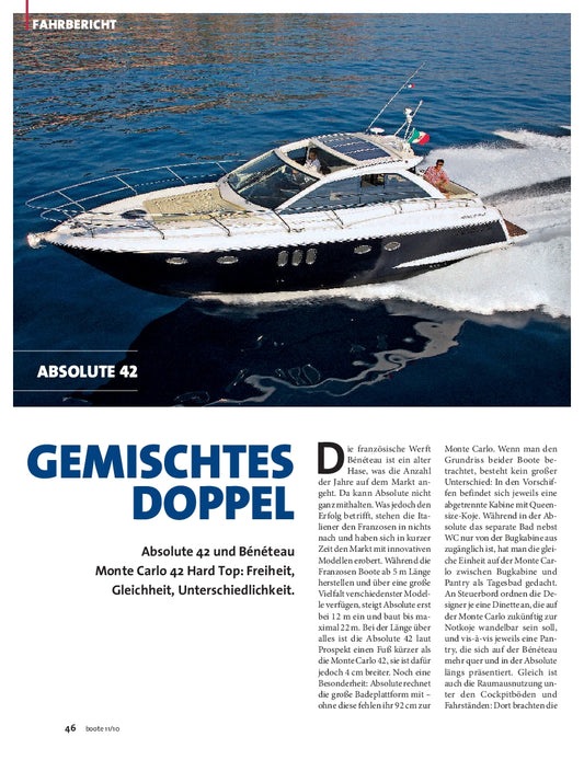 Absolute 42 und Bénéteau Monte Carlo 42