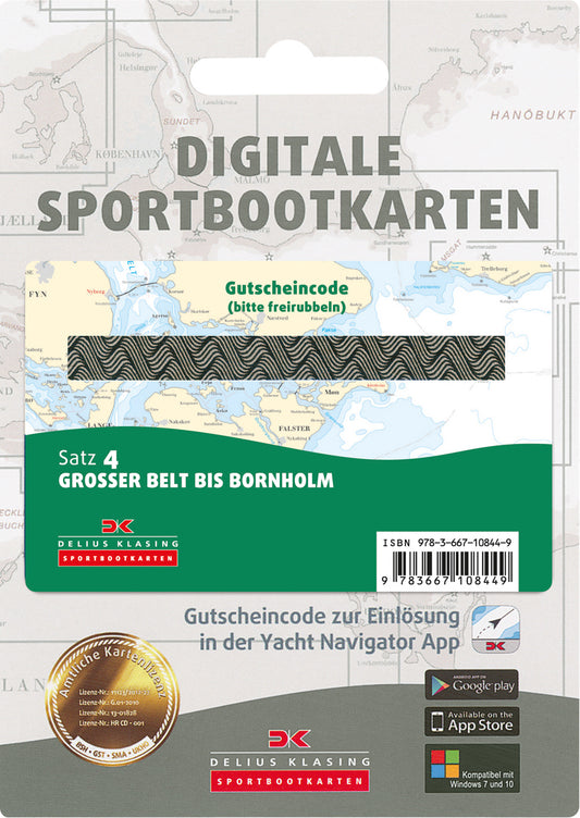 Satz 4 - Großer Belt bis Bornholm (Gutscheincode-Karte)