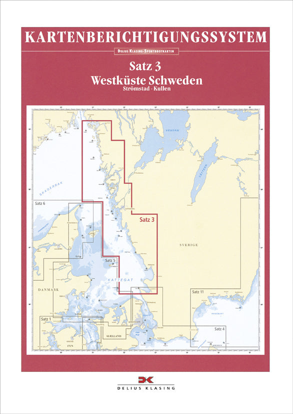 Berichtigung Sportbootkarten Satz 3: Westküste Schweden (Ausgabe 2018/2019)