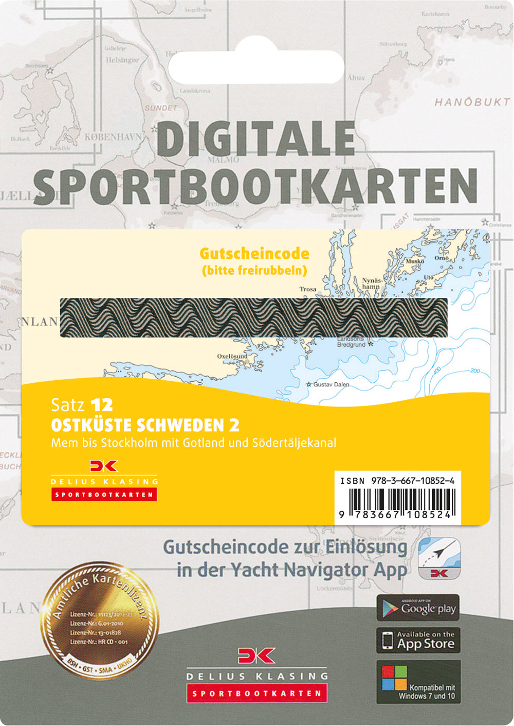 Satz 12 - Ostküste Schweden 2 (Gutscheincode)