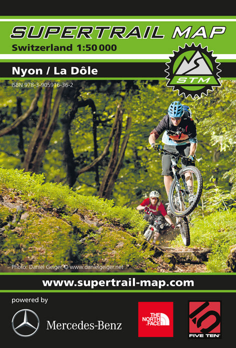 Supertrail Map Nyon / La Dôle