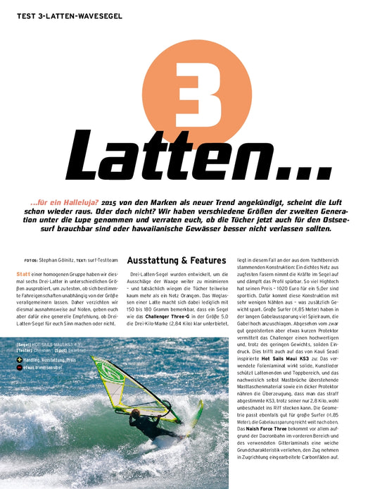 3 Latten Wavesegel