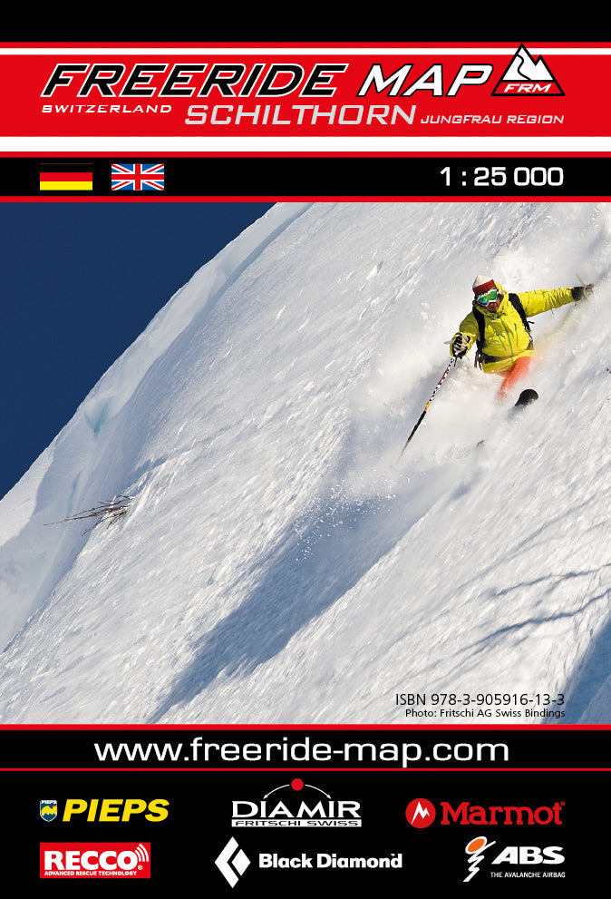 Freeride Map Schilthorn /Jungfrau Region