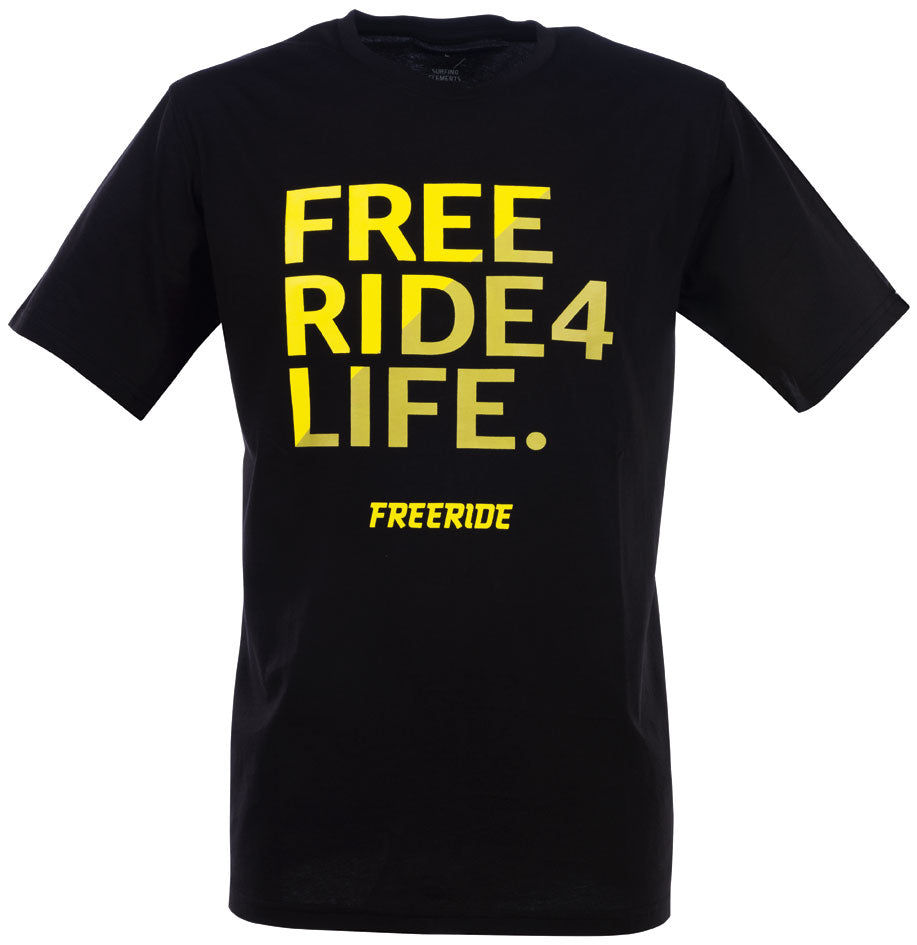 ION-Shirt FREERIDE schwarz-gelb