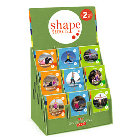 Shape Secrets Display Yoga, BBP, Fatburning