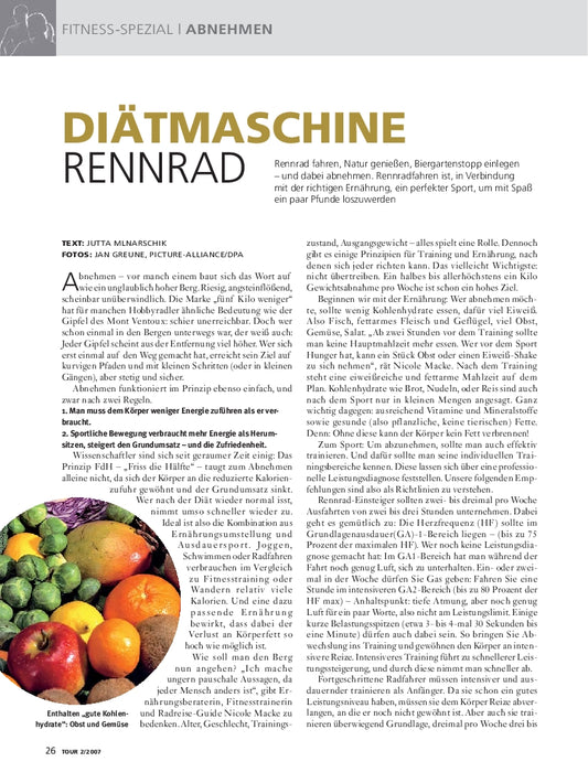 Abnehmen mit dem Rennrad