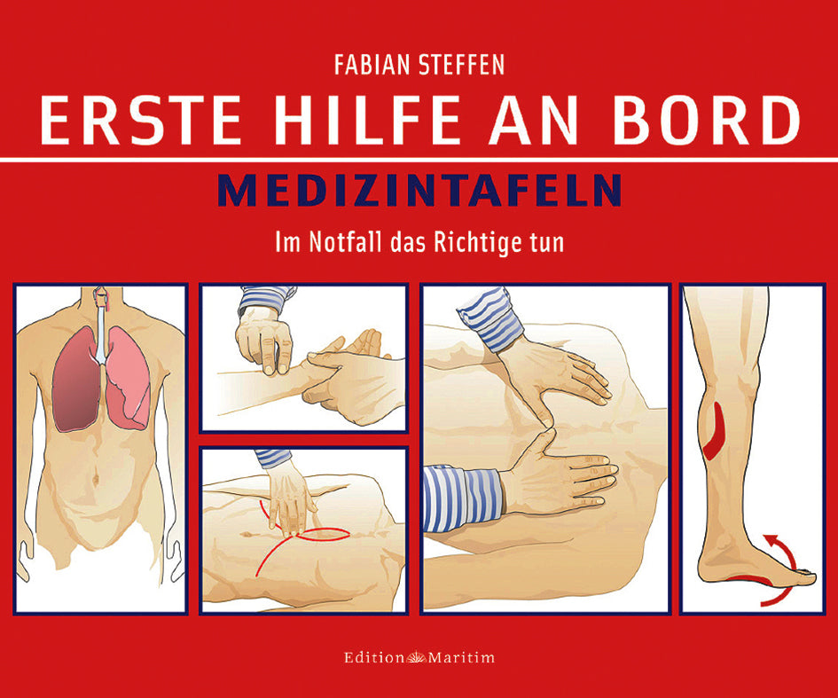 Buch Erste Hilfe an Bord - Medizintafel