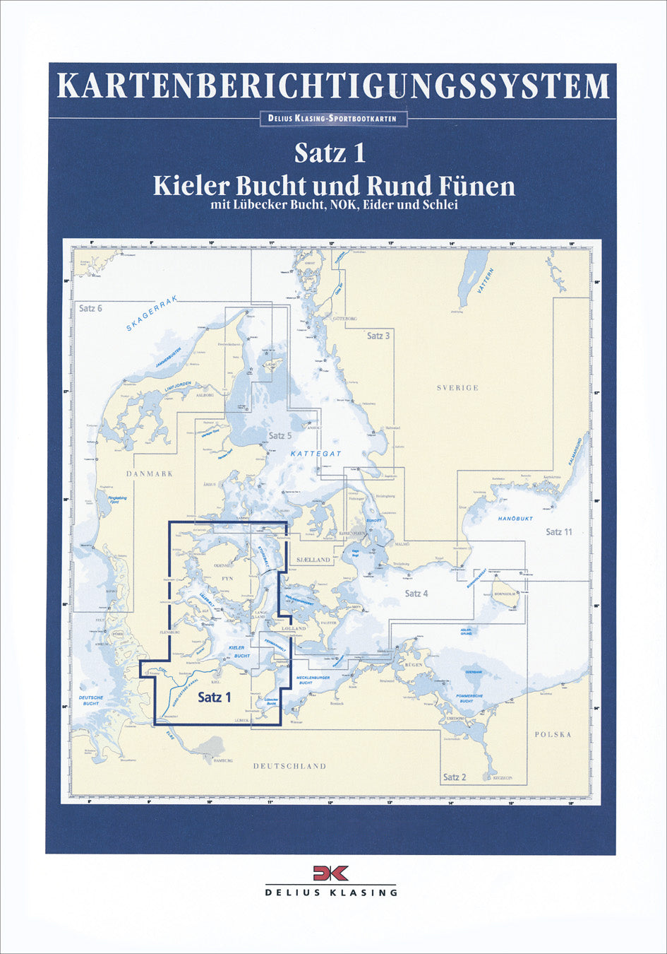 Berichtigung Sportbootkarten Satz 1: Kieler Bucht und Rund Fünen (Ausgabe 2019)