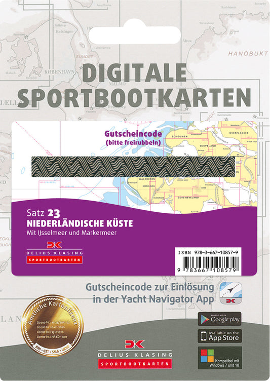 Satz 23 - Niederländische Küste (Gutscheincode-Karte)