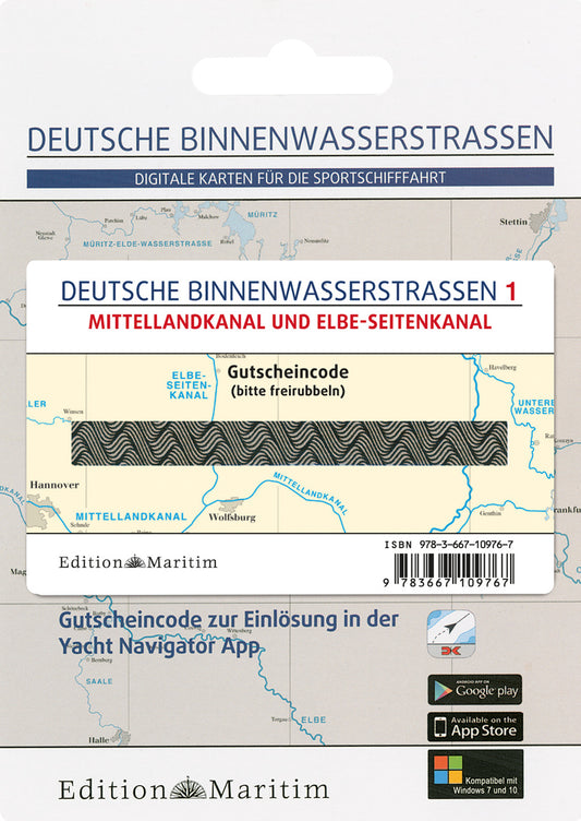 Band 1 - Mittellandkanal und Elbe-Seitenkanal (Gutscheincode-Karte)
