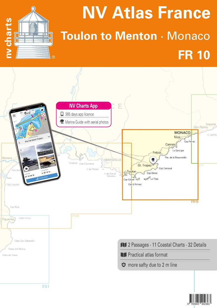 FR 10 NV. Atlas France - Toulon to Menton - Monaco