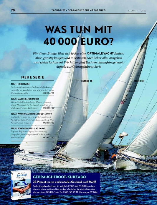 30-35-Fuß-Vergleichstest: Bavaria 30, Dufour 30, Dehler 31, Winner 9.50, X-342, Teil 1