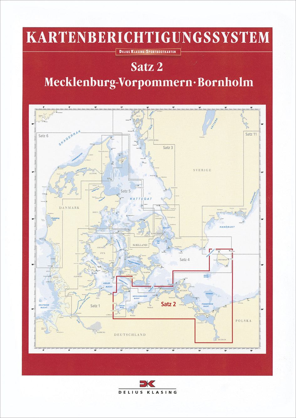 Berichtigung Sportbootkarten Satz 2: Mecklenburg-Vorpommern - Bornholm (Ausgabe 2020)