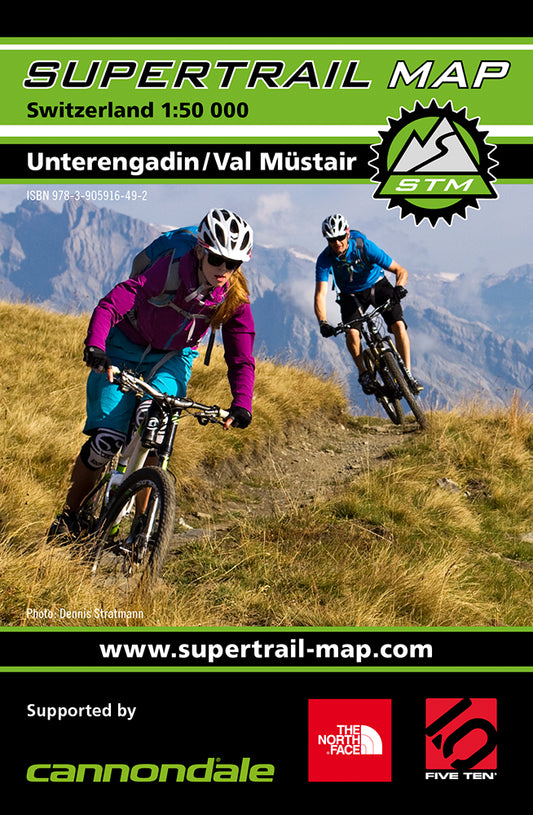 Supertrail Map Unterengadin / Val Müstair